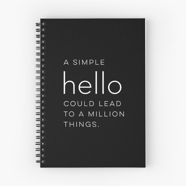 Item preview, A simple hello could lead to a million things designed and sold by wisemagpie.