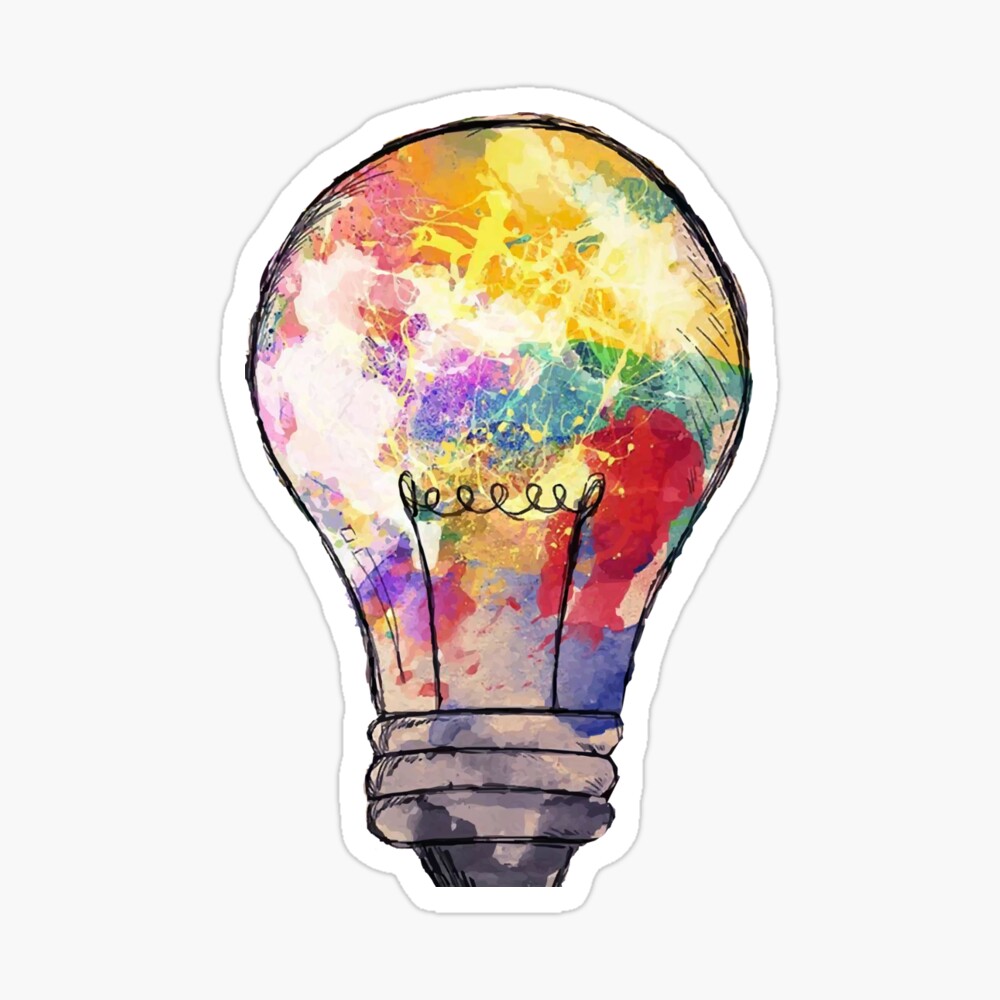 Creative Light Bulb Art Print by Mike Kiev | iCanvas