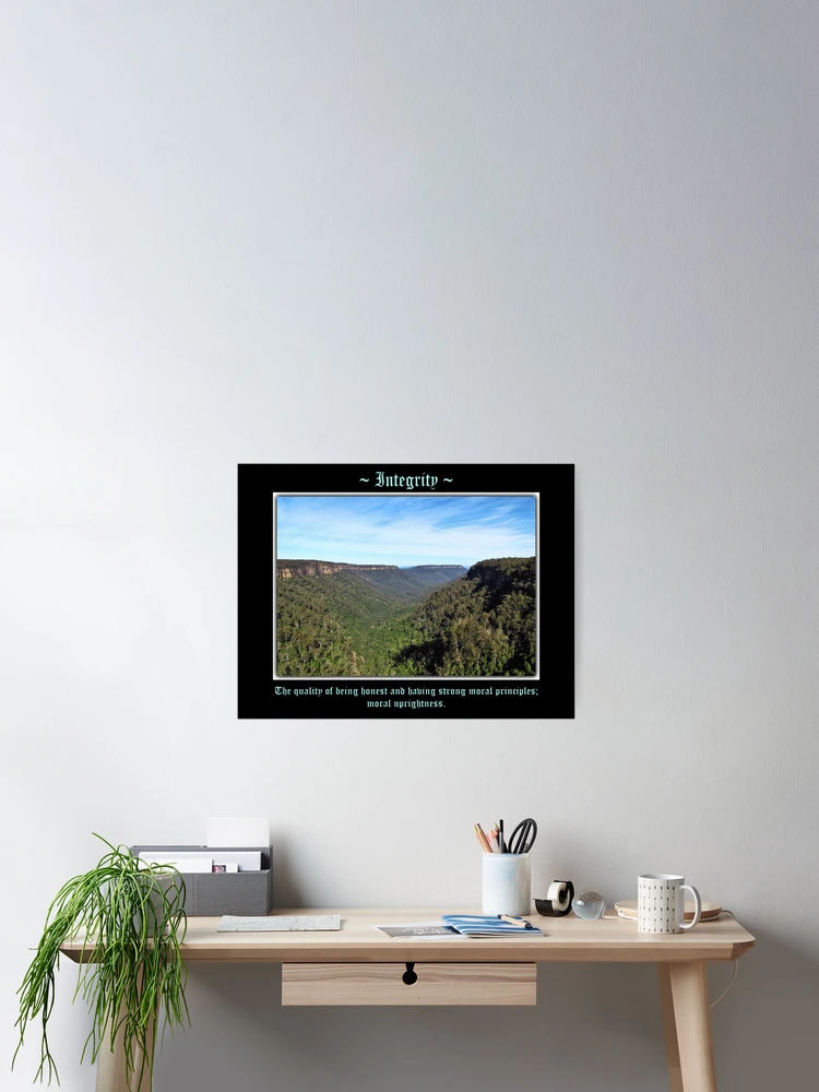 Thumbnail 2 of 3, Poster, ~ Integrity ~ designed and sold by Donna Keevers Driver.