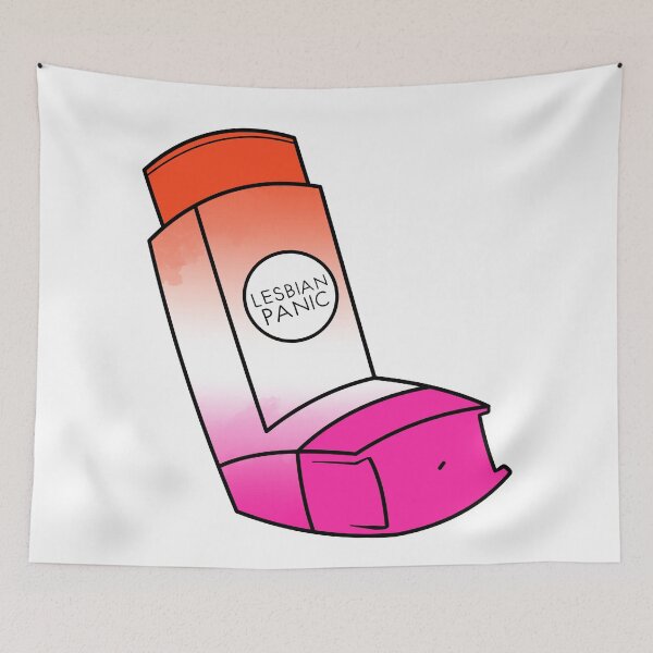 Item preview, Lesbian Panic! - The queer inhalers series designed and sold by Chiara Filincieri.