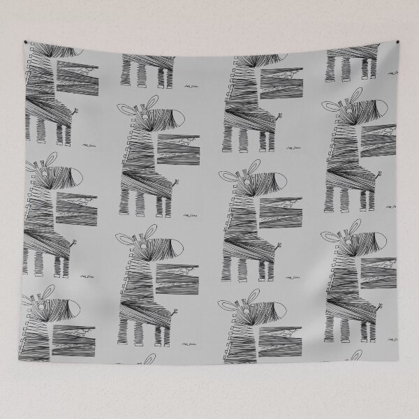 Item preview, Giraffe On The Savannah By Artguru 0415, 22 X 28, - Ink On Paper designed and sold by Art Guru.