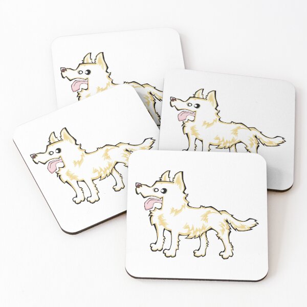 Item preview, German Shepherd - Long Hair - White (Full Body) WHITE BG designed and sold by TheChicken.