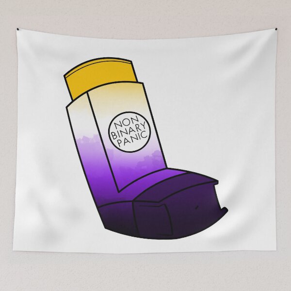 Item preview, Nonbinary Panic! - The queer inhalers series designed and sold by Chiara Filincieri.