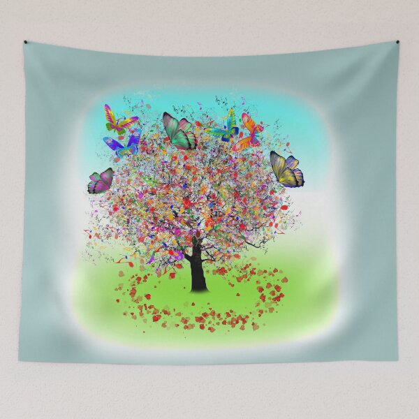 Item preview, Abstract Colorful Musical Tree designed and sold by busurman.