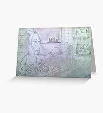 hand man Greeting Card