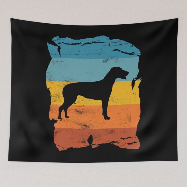 Item preview, English Foxhound Distressed Vintage Retro Silhouette designed and sold by DoggyStyles.