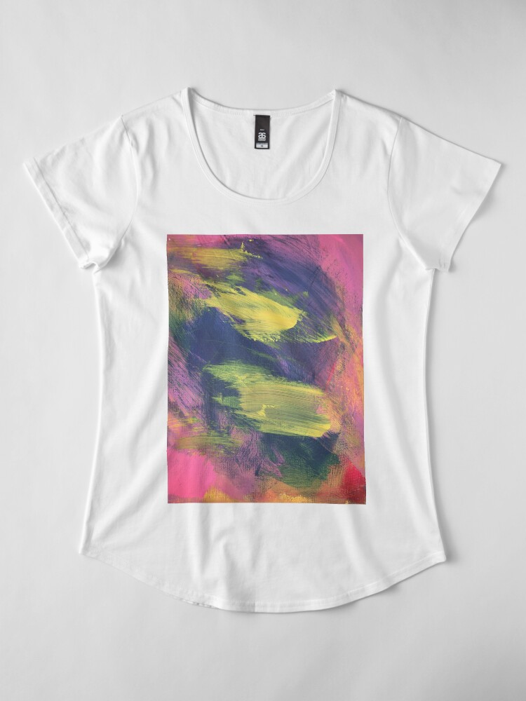 Alternate view of I Like My Eggs In a Cake Premium Scoop T-Shirt