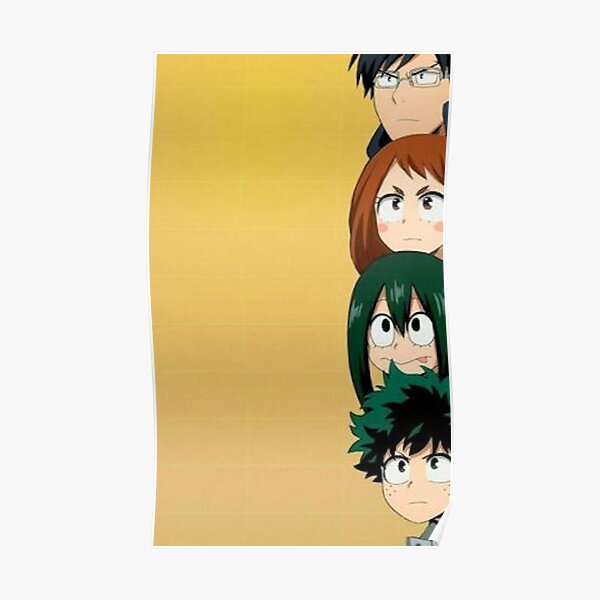 Plus Ultra Posters Redbubble - deku hair texture roblox