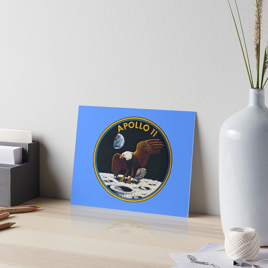 Apollo 11 Lunar Mission Logo Art Board Print For Sale By Adaba