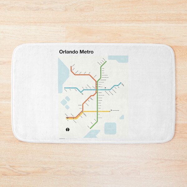 Item preview, Orlando Metro (Fantasy Subway Map for Orlando, Florida) designed and sold by MetroPosters.