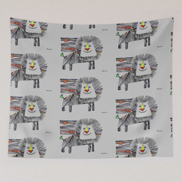 Item preview, Smiley Lion #2 By Artguru 0390, 28 X 22, - Ink On Paper designed and sold by Art Guru.