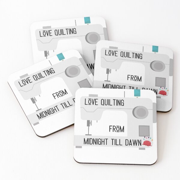 Item preview, Love Quilting From Midnight Till Dawn Sewing Machine Design designed and sold by Jesseika75.