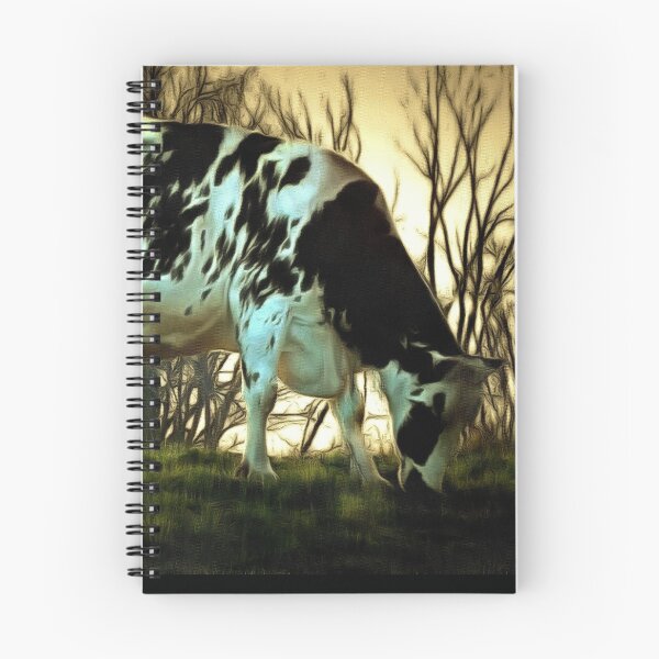 Item preview, The End of the Day - Holstein Dairy Cow designed and sold by JanineRileyArt.