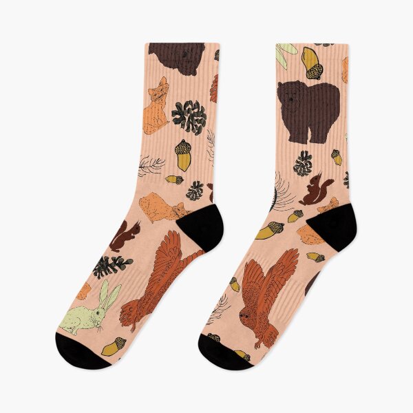 Item preview, Woodland Animal Surface Pattern Design Pink designed and sold by DeLislesRT.
