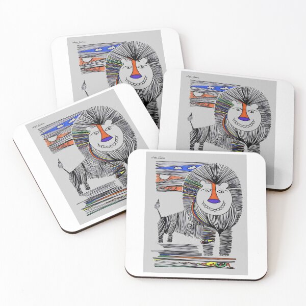 Item preview, Smiley Lion By Artguru 0373, 22 X 28, - Ink On Paper designed and sold by Art Guru.