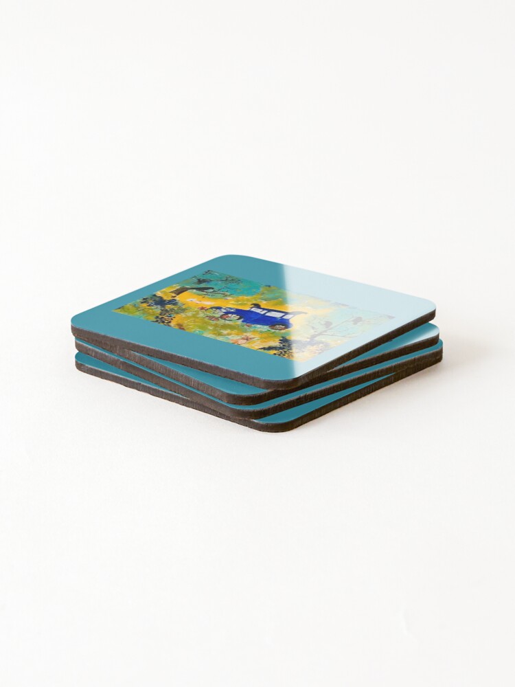 Thumbnail 4 of 5, Coasters (Set of 4), Blue Ride designed and sold by Wendythompson19.