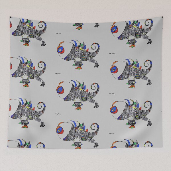 Item preview, Silly Iguana By Artguru 0370, 28 X 22, - Ink On Paper designed and sold by Art Guru.