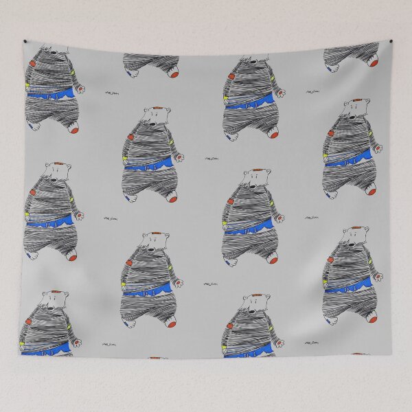 Item preview, Bear Seen By Mountains By Artguru 0366, 22 X 28, - Ink On Paper designed and sold by Art Guru.