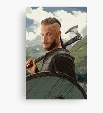 Ragnar Lothbrok Digital Painting Canvas Print