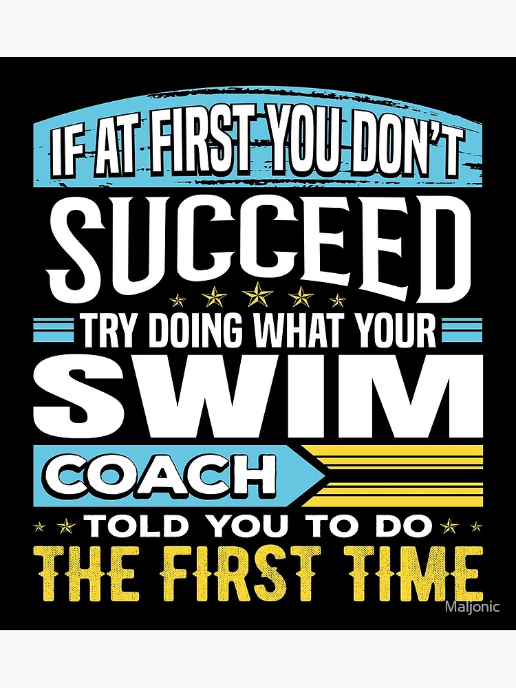 "Funny Swim Coach Swimming Team Coaching Instructor Sayings Gift