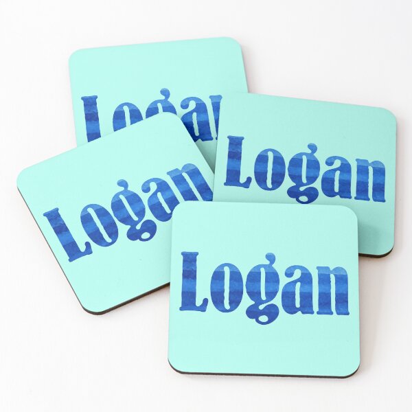 Item preview, Logan abstract painting boy's name designed and sold by ComicKitsch.