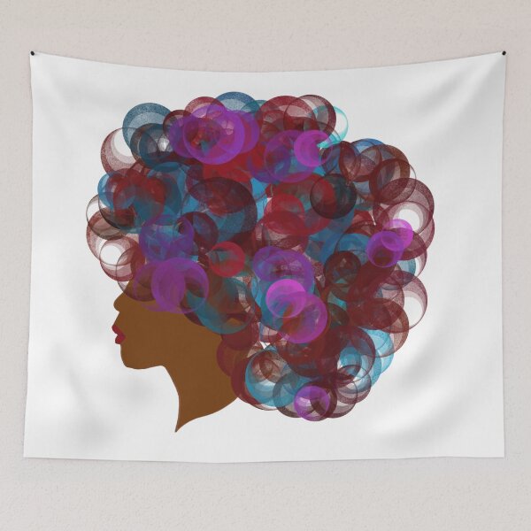 Item preview, Curly Hair Afro Circles designed and sold by blackartmatters.