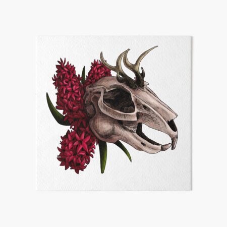 Cyclops Skull with Flowers