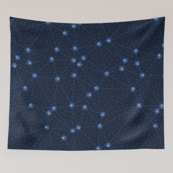 Item preview, Arrow dot directional network. Web pointer background.  designed and sold by Limolida.