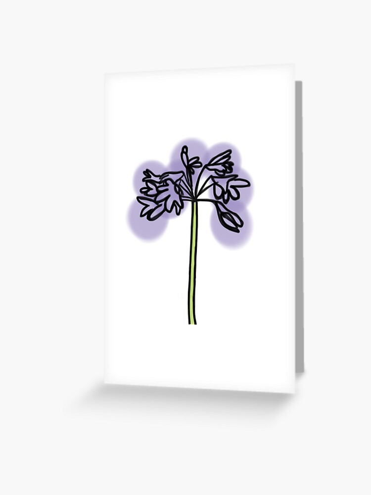 Tarjetas de felicitación «Flor de agapanto azul» de lilysouth24 | Redbubble