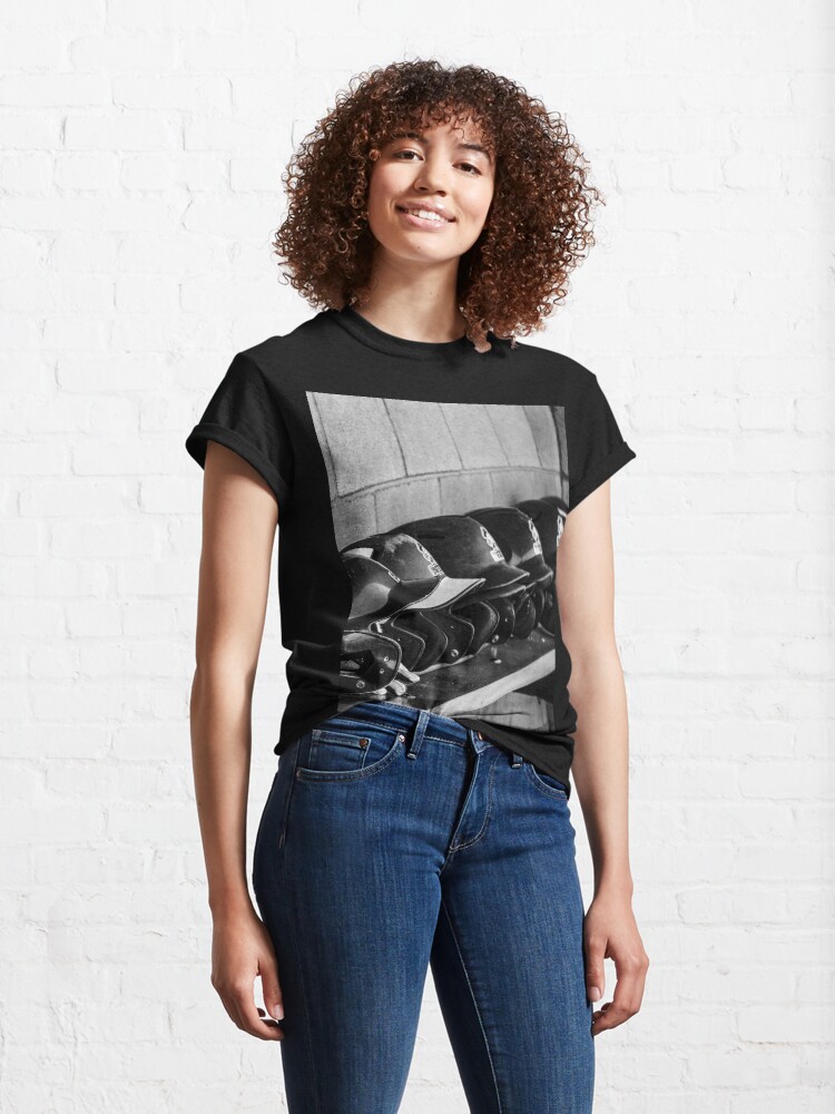 Alternate view of Helmets on a Bench Classic T-Shirt