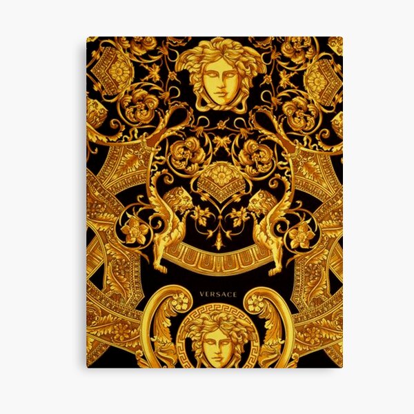 Gold Versace Muster Leinwanddruck
