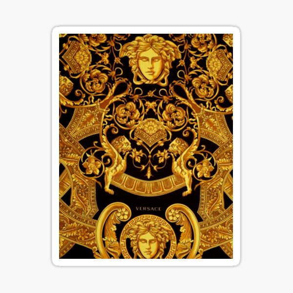 Gold Versace Pattern Sticker