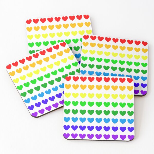 Item preview, Rainbow Gradient Hearts designed and sold by nldesigns.