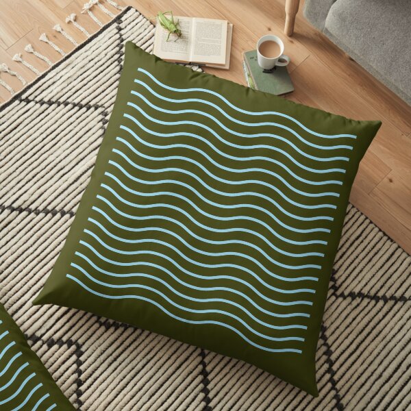 wavy lines Floor Pillow
