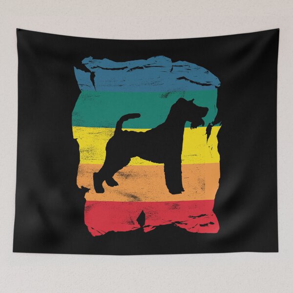 Item preview, Fox Terrier Distressed Vintage Retro Silhouette designed and sold by DoggyStyles.