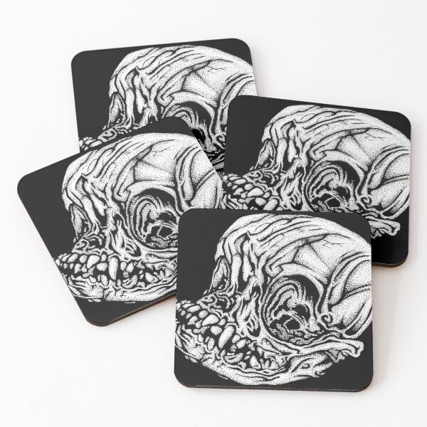 Item preview, Hand Drawn Pure Bred Pug Skull designed and sold by jesseladret.