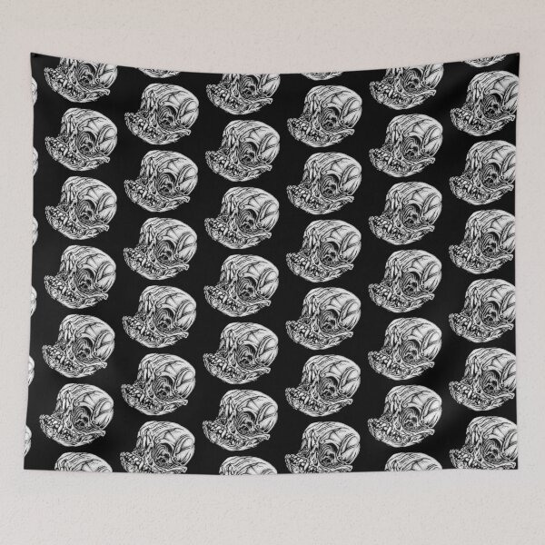 Item preview, Hand Drawn Pure Bred Pug Skull designed and sold by jesseladret.