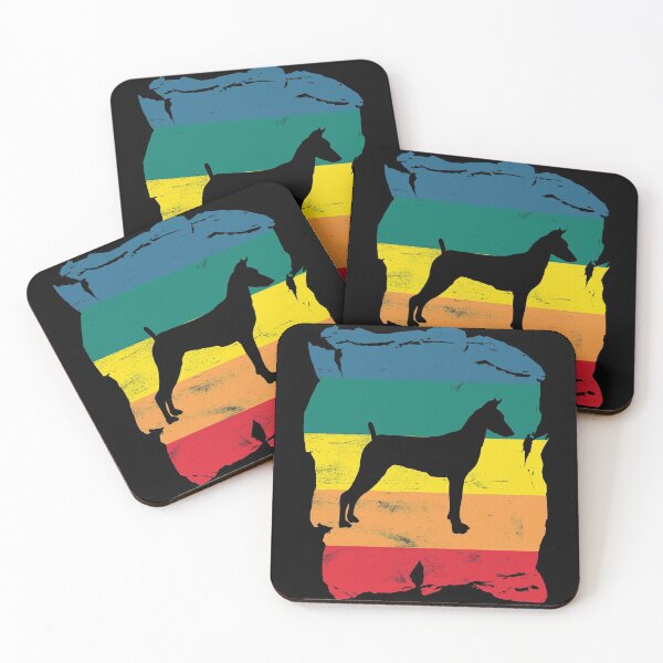 Item preview, German Pinscher Distressed Vintage Retro Silhouette designed and sold by DoggyStyles.