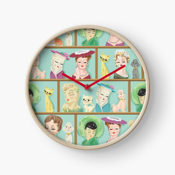 Item preview, Collectible Lady Head Vases Vintage Kitsch with Cats and Dogs designed and sold by vinpauld.