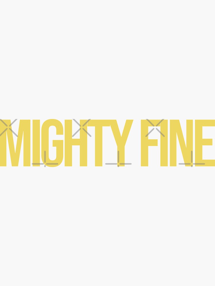 mighty-fine-amine-sticker-by-pipbi-redbubble