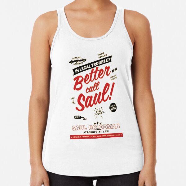 Besser Saul anrufen | Saul Goodmann | Wandlung zum Bösen Racerback Tank Top