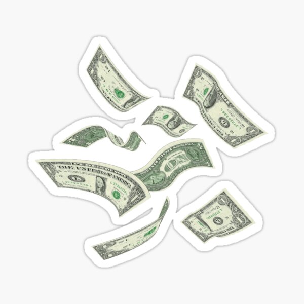 Flying Money Sticker