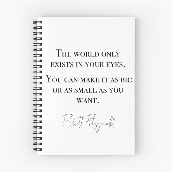 Item preview, The world only exists in your eyes - F Scott Fitzgerald designed and sold by peggieprints.