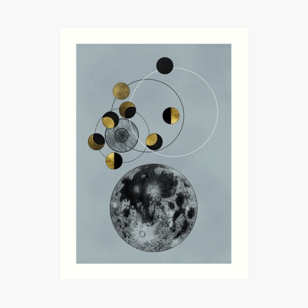 Phases of the Blue Moon Art Print