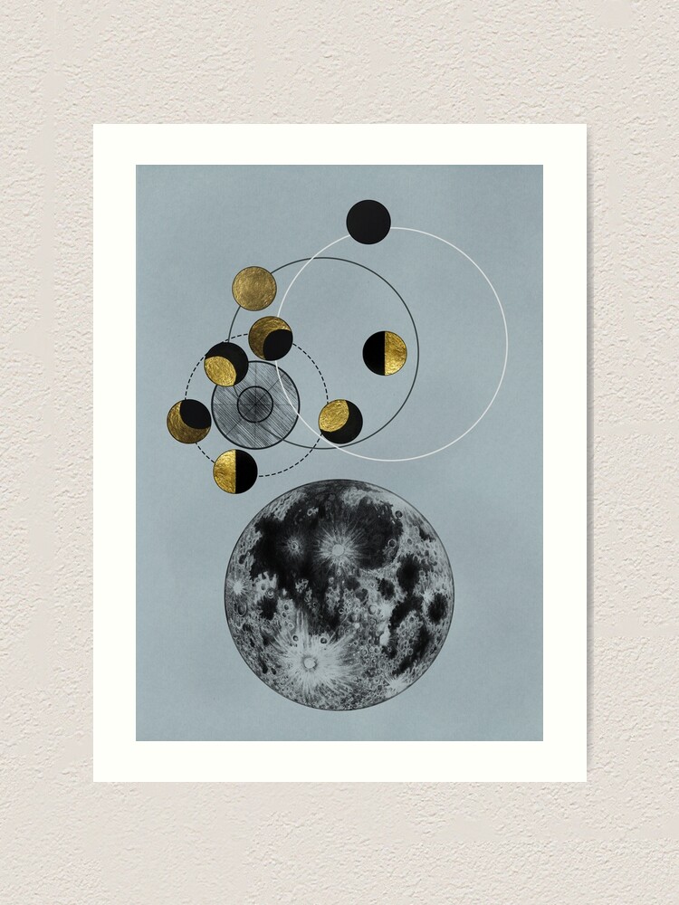 Alternate view of Phases of the Blue Moon Art Print