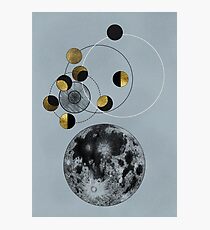 Phases of the Blue Moon Photographic Print