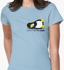 LINUX TUX THE PENGUIN Women's Fitted T-Shirt