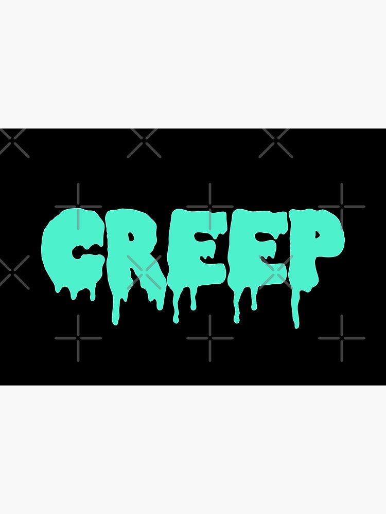 creep-dripping-horror-word-in-green-poster-for-sale-by-jessicaamber-redbubble