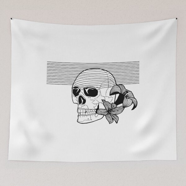 Item preview, Floral Skull designed and sold by euglenii.