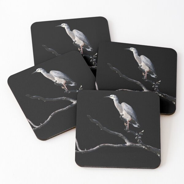 Item preview, White Faced Heron Cutout On Black designed and sold by Jason Gilbert.